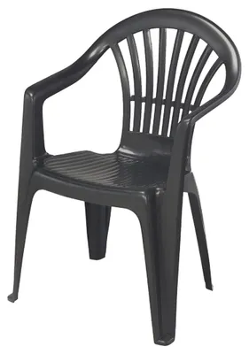 Produktbild von Kunststoff Stapelstuhl Bistrostuhl Gartenstuhl "ALTEA" Anthrazit