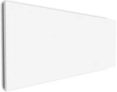 Produktbild von Wallario Premium Leinwandbild Weiß in Größe 30 x 75 cm