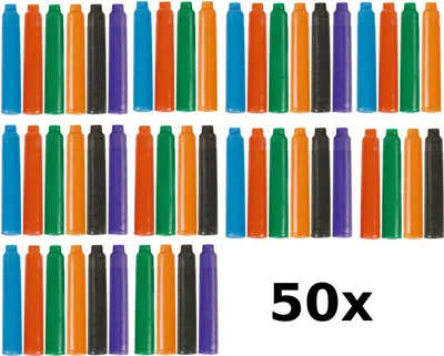 Produktbild von 50 farbige Füllerpatronen / Tintenpatronen