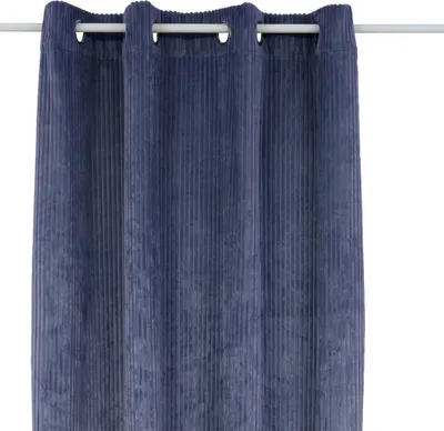 Produktbild von Vorhang arum tintenblau 140x260cm - Atmosphera créateur d'intérieur