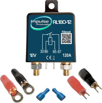 Produktbild von Trennrelaisset | RL180-12 START | 12V 120A | AWG4 Verbinder