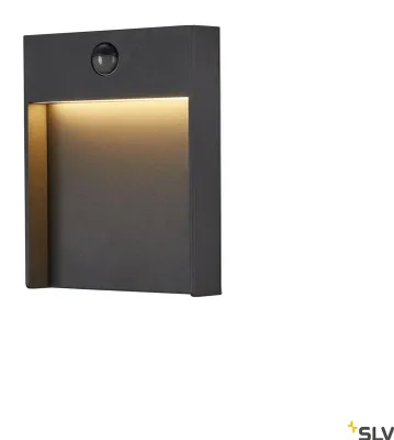 Obrázok produktu pre SLV 1002954 FLATT SENSOR Vonkajšie nástenné svietidlo LED na povrch 3000K IP65 antracit