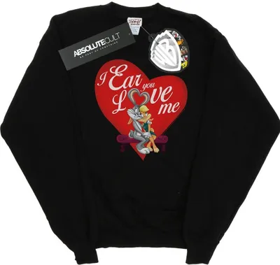 Produktbild von Looney Tunes - "Valentine's Day Love Me" Sweatshirt für Herren BI49093 (4XL) (Schwarz)