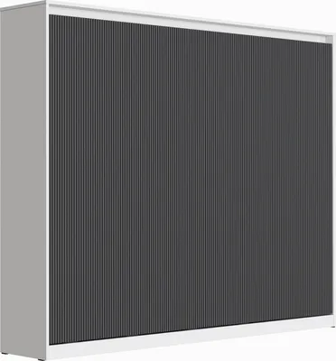 Produktbild von Schrankbett  Smartbett waves 140x200 Horizontal  Weiss/Anthrazit geriffelt