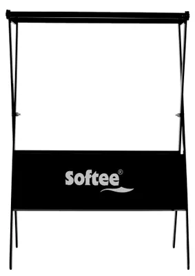 Produktbild von Softee Padel-/Tennis-/Badmintonschlägerhalter Schwarz - 69.5x50x37 cm