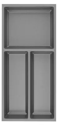 Produktbild von Agoform Besteck Organizer Sky Besteckeinsatz 220x53x473 Kunststoff schiefergrau