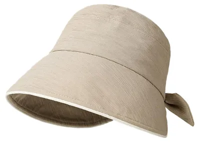 Produktbild von Fischerhut für Damen, Sommer, Khaki, mit Gesichtsschutz und Sonnenschutz, 56-58 cm Kopfumfang
