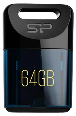 Zdjęcie produktu dla Silicon Power Jewel J06, 64 GB, USB Typu-A, 3.2 Gen 1 (3.1 Gen 1), Pokrywka, 3,6 g, Niebieski