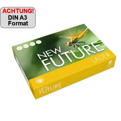 Produktbild von New Future Kopierpapier Laser 9538B80B A3 80g 500 Bl./Pack.