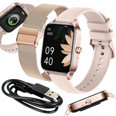 Produktbild von Damen-Smartwatch Touch 1,95 Zoll Ip67: Anrufe und Gesundheitsüberwachung