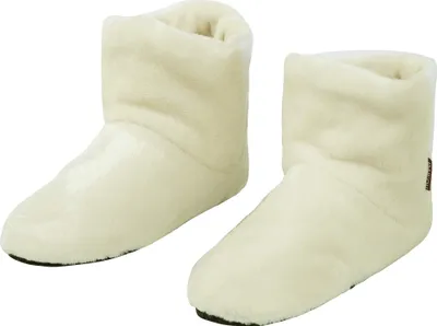 Produktbild von RAIKOU COSYSCHOE Hausschuhe-Pantoffel Stiefel für Damen, Herren aus Micro Flausch mit ABS und Rutschfester Sohle, Super Flauschige Champagne-34/37