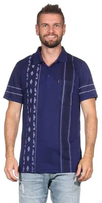 Produktbild von Herren Poloshirt Sommer Polo-Hemd Kurzarm Dunkelblau/L