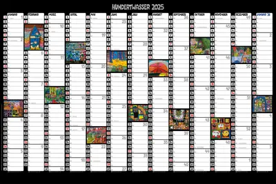 Produktbild von Hundertwasser Jahresplaner Art 2025