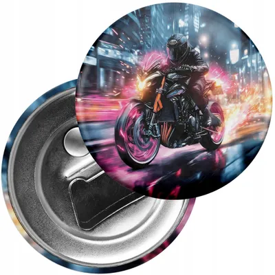 Produktbild von Kühlschrankmagnet mit Flaschenöffner - Motorrad