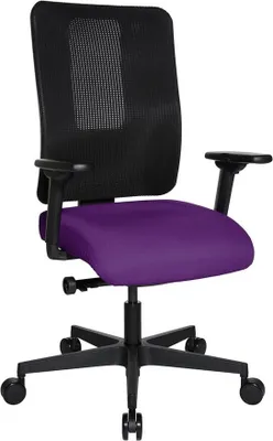 Produktbild von Topstar Bürostuhl Sitness Open X (N) Deluxe mit Schiebesitz, OX30WTW2 T330 lila, schwarz, schwarz Stoff