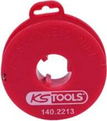 Produktbild von 21x KS TOOLS Schneiddraht Scheibendemontage 140.2213 0,8mm Edelstahl Rolle 21m 93g