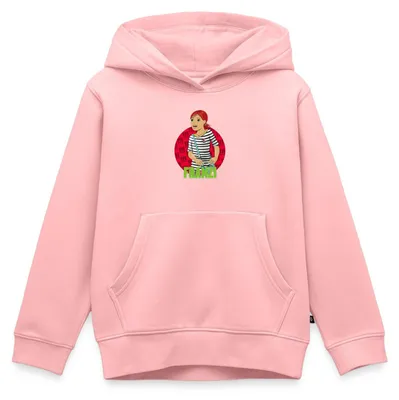 Produktbild von Spreadshirt Die Drei Ausrufezeichen Franzi Kinder Premium Hoodie, 146/152 (10 Jahre), Rosa