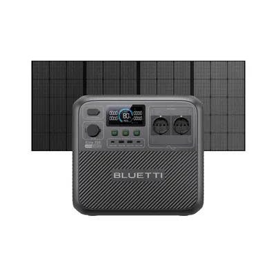 Zdjęcie produktu dla BLUETTI Solar Generator Elite 200 V2 z panelem słonecznym 350W w zestawie, przenośna elektrownia 2073,6 Wh, zasilanie awaryjne na kemping, przerwy w dostawie prądu