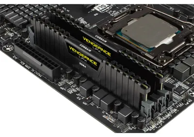 Image de DDR4  16GB PC 3200 CL16 CORSAIR KIT (2x8GB)  VENGEANCE Black retail