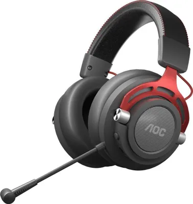 Produktbild von AOC GH401, Verkabelt & Kabellos, Gaming, 20 - 20000 Hz, 345 g, Kopfhörer, Schwarz, Rot