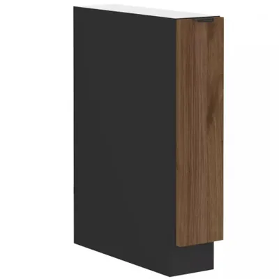 Immagine prodotto di Mobile estraibile TOVA - larghezza 15 cm, noce okapi / nero