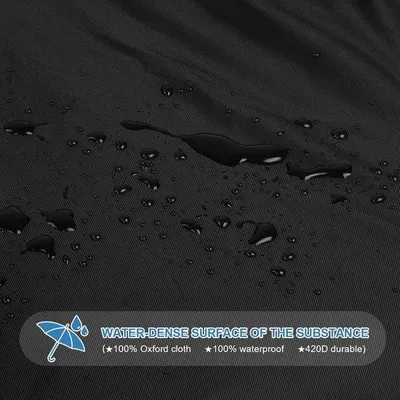 Image de Housse pour mobilier de jardin en L - imperméable - adaptée aux canapés de salon - 216 x 270 cm - housse en polyester 420D