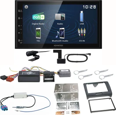 Produktbild von Kenwood DMX129DAB DAB+ Bluetooth USB Einbauset für Audi TT 8J