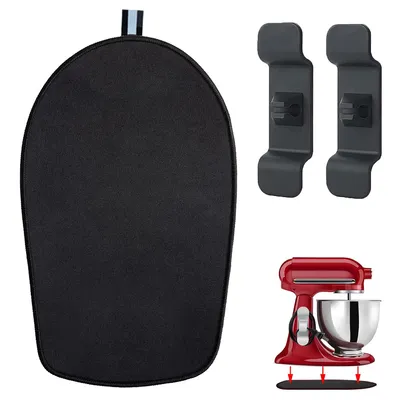 Produktbild von Mixer Slider Matte,Gleitbrett Unterlage Matte Gleiter Zubehör kompatibel mit KitchenAid Küchenmaschine zum leichter Bewegen,（Schwarz.）