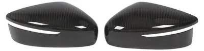 Image de 1 Paire de caches de rétroviseurs latéraux en fibre de carbone, pour voitures, côté gauche et droit, compatibles avec les modèles Fairlady Z RZ34 et 400Z