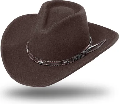 Produktbild von Stars & Stripes Western Wollfilz Hut »DALLAS« Braun Gr.S