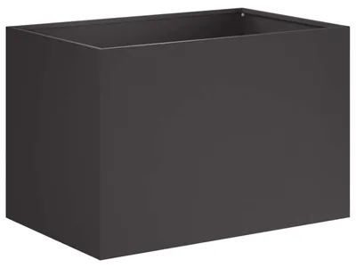 Produktbild von vidaXL Garten-Pflanzgefäß Schwarz 60 x 40 x 40 cm Kaltgewalzter Stahl