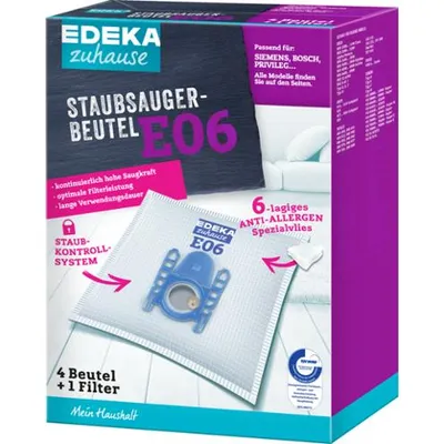 Produktbild von EDEKA Der Staubsaugerbeutel E06
