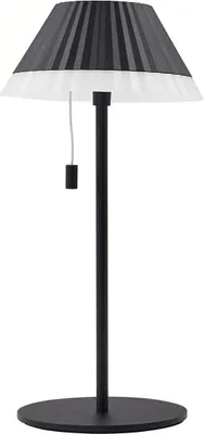 Produktbild von Lindby LED-Akku-Tischleuchte Ilvi, schwarz, Alu, Ø 17,5 cm