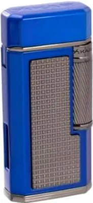 Produktbild von Xikar Ardore Feuerzeug Blau, Jetflame, nachfüllbar, windresistent, modernes Design