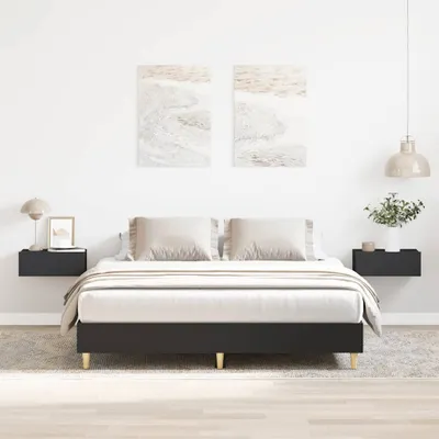 Produktbild von Bettgestell ohne Matratze Schwarz 140x200 cm Holzwerkstoff - Klassische Betten