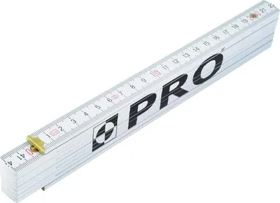 Obrázok produktu pre Drevené Skladacie Metrík Bez Kovania S Uhlomerom 2 Metry - 260-12
