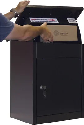 Produktbild von Phoenix PB0581BK Tresor Paket Box Paketkasten mit Schlüsselschloss Schwarz