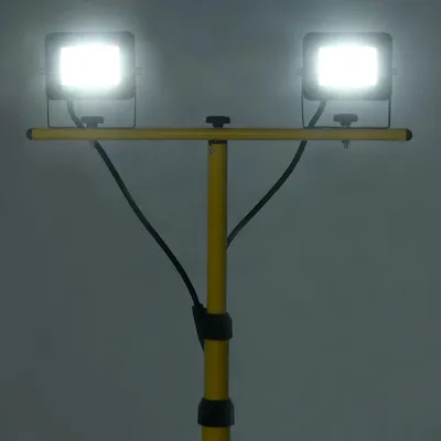 Immagine prodotto di vidaXL Proiettore LED con stativo 2x20 W bianco freddo