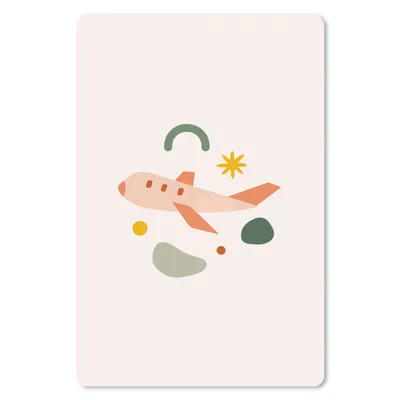 Produktbild von MuchoWow® Mauspad Mousepad Flugzeuge - Reisen - Sommer 40x60 cm - Mousepads - Maus Mat - Pad - Mausunterlage - Schreibtisch Accesoire