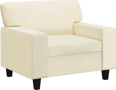 Produktbild von vidaXL Sessel Creme 60 cm Kunstleder