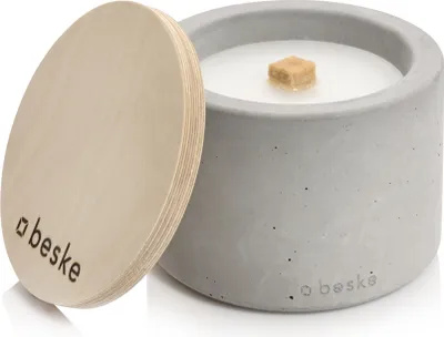Produktbild von Beske Betonfeuer ‘Solo’, Rund, Grau, Weiß, Holz, 1 Stück(e)