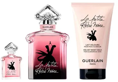 Zdjęcie produktu dla Zestaw kosmetyków Guerlain: La Petite Robe Noire Intense woda perfumowana dla kobiet, 50 ml + La Petite Robe Noire Intense woda perfumowana dla kobiet, 5 ml + La Petite Robe Noire Intense nawilżający balsam do ciała, 75 ml