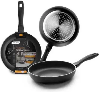 Immagine prodotto di Ibili 450018, Tegame rotondo, universale, nero, acciaio inox, Vetroceramica, gas, induzione, 18 cm