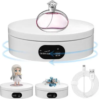 Produktbild von Elektrischer Präsentationsständer mit 360-Grad-Drehplatte für Produktpräsentation