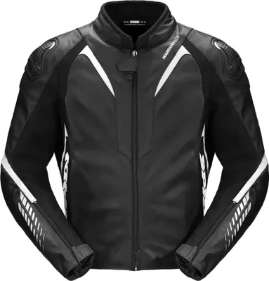 Produktbild von Spidi NKD-1 Motorrad Lederjacke, schwarz/weiß, 48