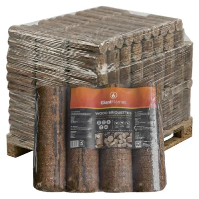 Produktbild von Giant Flames Holzbriketts 95 Packungen x 4,8 kg (456 kg)
