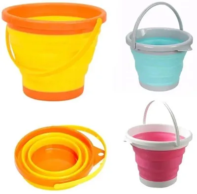 Obrázek produktu pro Skládací kulatý plážový kbelík 2,5 l – Trifox