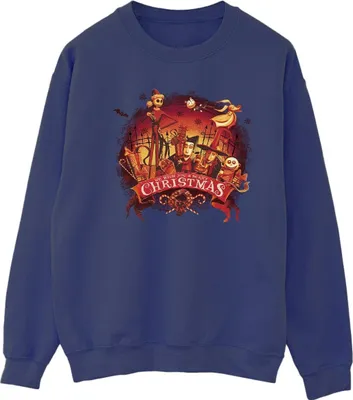Produktbild von Disney - "The Nightmare Before Christmas" Sweatshirt für Damen BI31932 (4XL) (Marineblau)