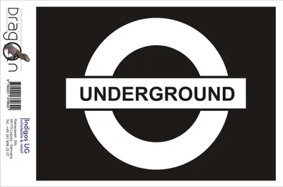 Produktbild von Aufkleber / Autoaufkleber - JDM / Die cut / Auto / OEM - Underground - 120x120 mm weiß - Heckscheibe / Heckscheibenaufkleber