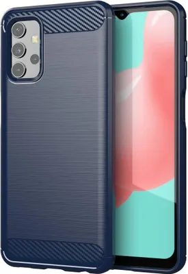 Produktbild von Carbon Shield TPU Hülle für Samsung Galaxy A32 4G - Blau KP9487